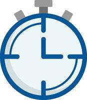 stopwatch plat pictogram vector