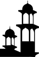 silhouet moskee illustratie vector element