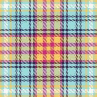Schots Schotse ruit naadloos patroon. klassiek Schots Schotse ruit ontwerp. traditioneel Schots geweven kleding stof. houthakker overhemd flanel textiel. patroon tegel swatch inbegrepen. vector