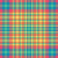 Schots Schotse ruit plaid naadloos patroon, Schotse ruit plaid patroon naadloos. sjabloon voor ontwerp ornament. naadloos kleding stof textuur. vector illustratie