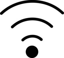 Wifi solide en glyph vector illustratie