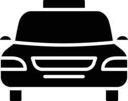 auto solide en glyph vector illustratie