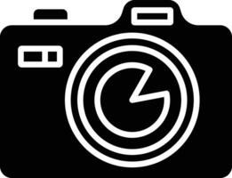 camera solide en glyph vector illustratie