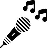 mic solide en glyph vector illustratie