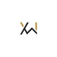 xw, wx, X en w abstract eerste monogram brief alfabet logo ontwerp vector