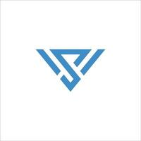 eerste brief ws logo of sw logo vector ontwerp sjabloon