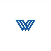 eerste brief wl logo of lw logo vector ontwerp sjabloon