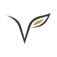 eerste brief vp logo of pv logo vector ontwerp sjabloon