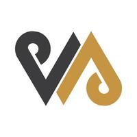 eerste brief vp logo of pv logo vector ontwerp sjabloon