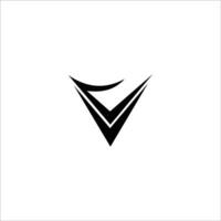 eerste brief v logo vector ontwerp sjabloon
