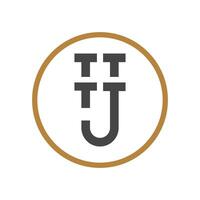 eerste tj brief logo vector sjabloon ontwerp. creatief abstract brief jt logo ontwerp. gekoppeld brief jt logo ontwerp.