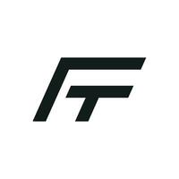 eerste brief tf logo of ft logo vector ontwerp sjabloon