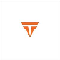 eerste brief t logo of tt logo vector ontwerp sjabloon