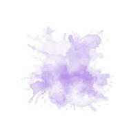 abstract Purper waterverf water plons. vector waterverf structuur in paars kleur