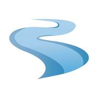 rivier- icoon logo vector ontwerp sjabloon