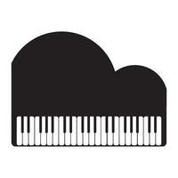 piano icoon logo vector ontwerp sjabloon