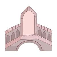 rialtobrug venetië italië vector