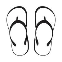 slippers icoon logo vector ontwerp sjabloon