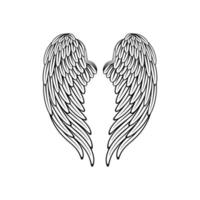 tattoo foto's verschillende gestileerde vleugels illustraties set vleugel engel vogel tattoo
