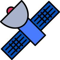 satelliet vector pictogram