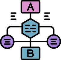 stroomdiagram vector pictogram