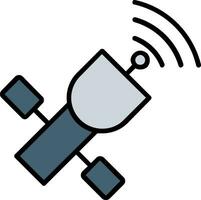 satelliet vector pictogram