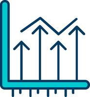 toenemen omhoog vector icoon