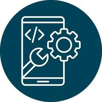 app ontwikkeling vector icoon