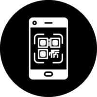 smartphone qr code vector icoon