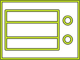 magnetronoven oven vector icoon