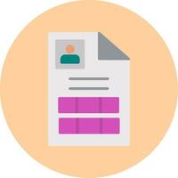 persoonlijk document vector icoon