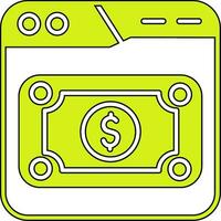 contant geld vector pictogram