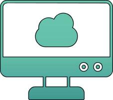 cloud computing vector icon