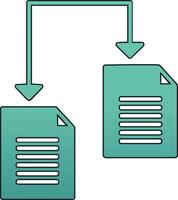 het dossier sharing vector icoon