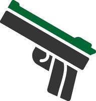 Politie geweer creatief icoon ontwerp vector