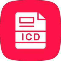 icd creatief icoon ontwerp vector