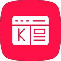 kickstarter creatief icoon ontwerp vector