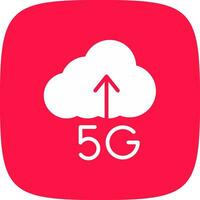 5g uploaden creatief icoon ontwerp vector