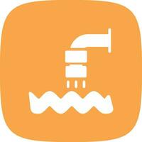 verspilling water creatief icoon ontwerp vector