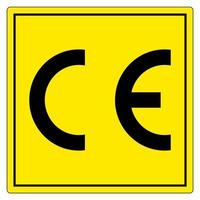 CE mark symbool teken, vector illustratie, isoleren op witte achtergrond label .eps10