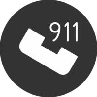 telefoontje 911 creatief icoon ontwerp vector