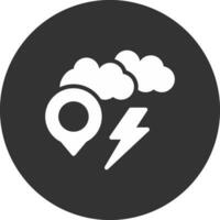 storm plaats creatief icoon ontwerp vector