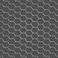 3D-monochromatische honingraatpatroon achtergrond vector