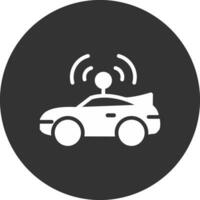 autonoom voertuig creatief icoon ontwerp vector