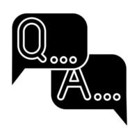 enquête glyph-pictogram vector