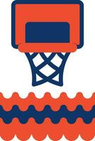 water basketbal creatief icoon ontwerp vector