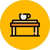 koffie tafel creatief icoon ontwerp vector