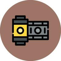 camera rollen creatief icoon ontwerp vector