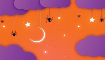 eenvoudige halloween-achtergrondillustratie vector