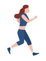 vrouw fitness hardlopen vector
